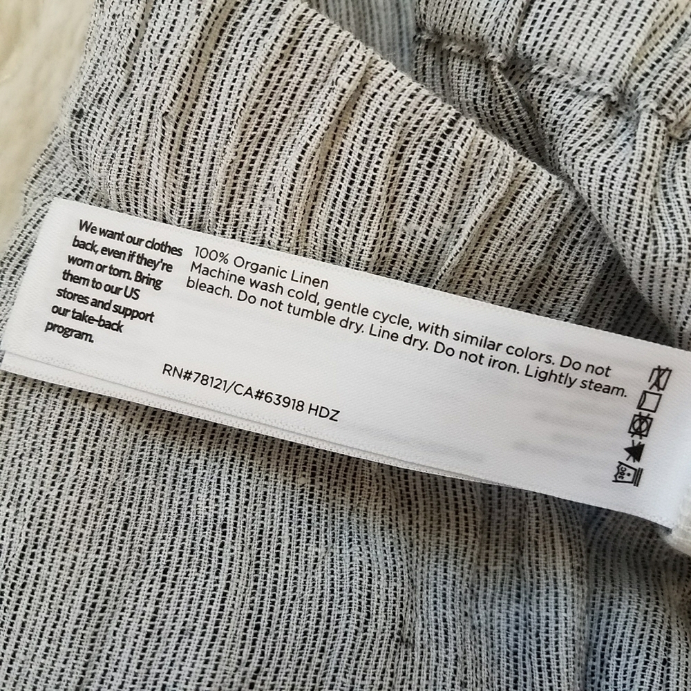 Eileen Fisher Linen Cropped Pants - Picture 9 of 9